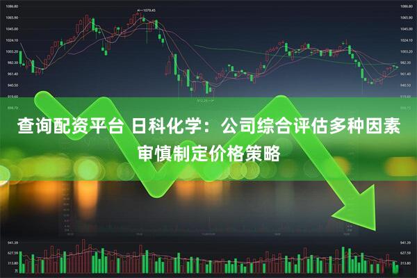 查询配资平台 日科化学：公司综合评估多种因素审慎制定价格策略